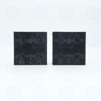 92910001 Bristle Blocks 1.6" Poly Round Foot Black PP Nylon For Gerber Cutter
