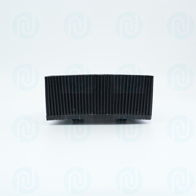 92910001 Bristle Blocks 1.6" Poly Round Foot Black PP Nylon For Gerber Cutter