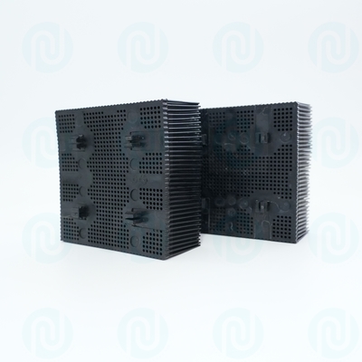 92910001 Bristle Blocks 1.6" Poly Round Foot Black PP Nylon For Gerber Cutter