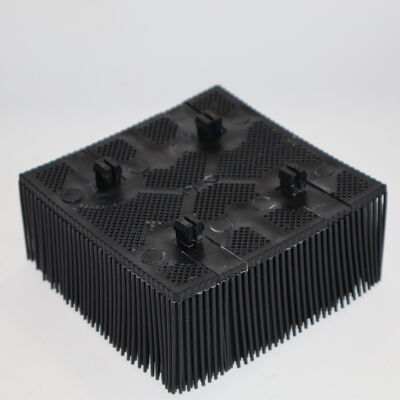 86875001 101.5*101.5*42mm Black Nylon Bristle 4" X 4" Square Foot